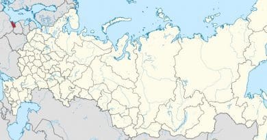 Location of Kaliningrad Oblast In Russia. Source: Wikipedia Commons.