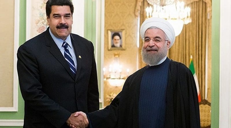 Venezuela's Nicolas Maduro meeting with Iranian President Hassan Rouhani. Photo by Hossein Zohrevand, Wikipedia Commons.