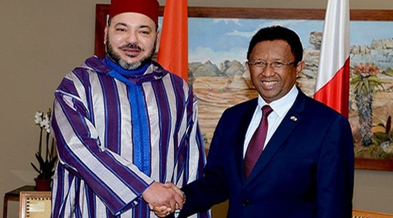 Morocco's King Mohammed VI with President of Republic of Madagascar, Hery Rajaonarimampianina