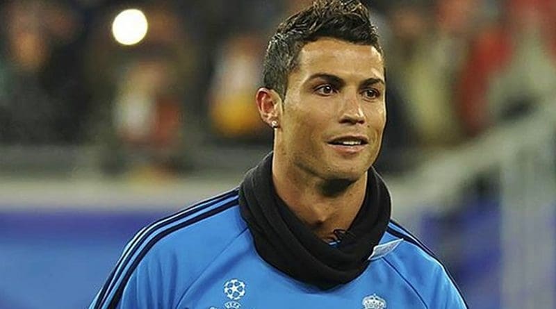 Cristiano Ronaldo. Photo by Дмитрий Журавель, Wikipedia Commons.