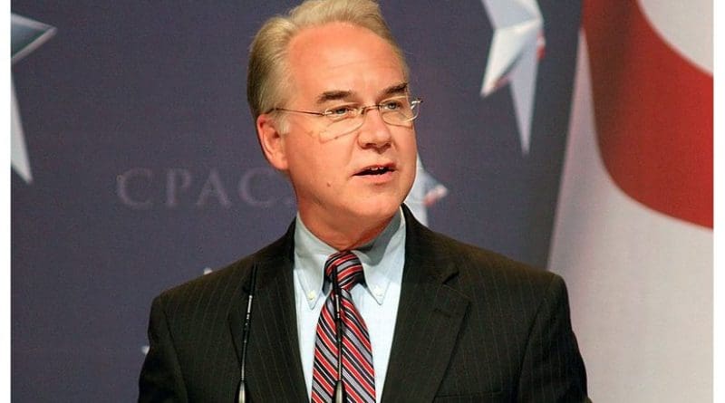 Tom Price. Photo by Gage Skidmore, Wikipedia Commons.
