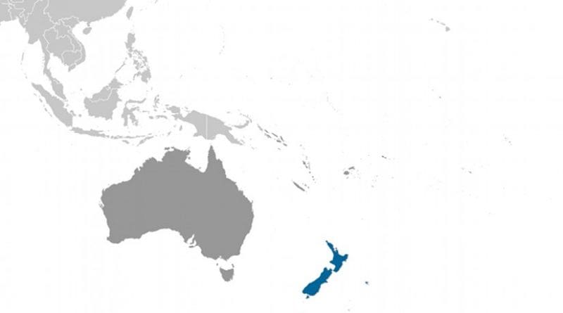 Location of New Zealand. Source: CIA World Factbook.