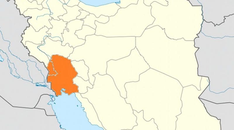 Location of Khūzestān within Iran. Source: Wikipedia Commons.