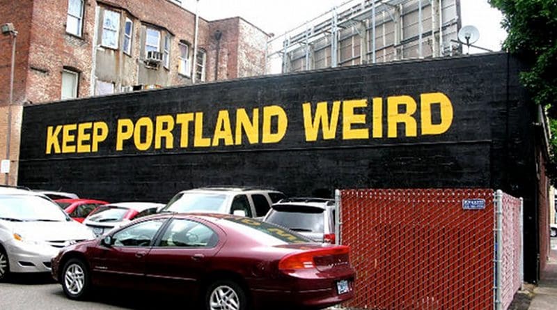 Portland, Oregon slogan: "Keep Portland Weird"