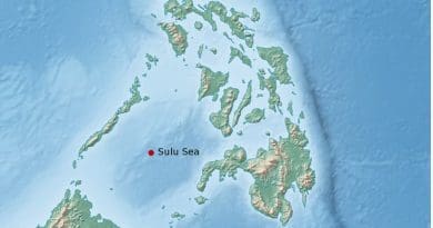 Location of the Sulu Sea.