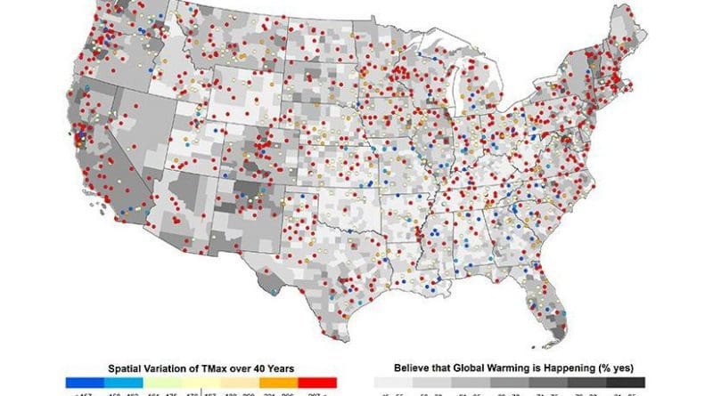 A new study finds local weather may play an important role in Americans' belief in climate change. Credit Michelle Gilmore