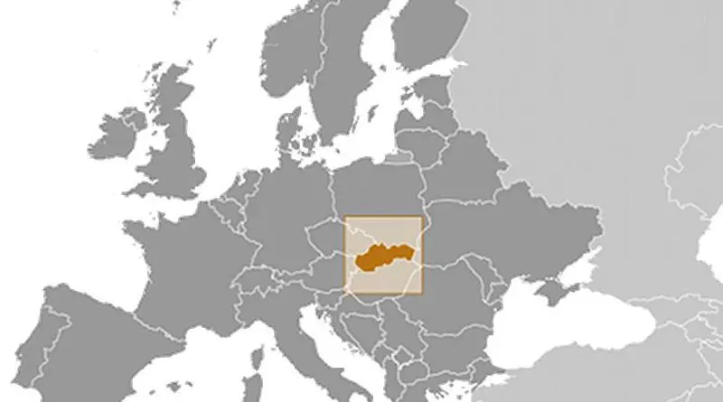 Location of Slovakia. Source: CIA World Factbook.