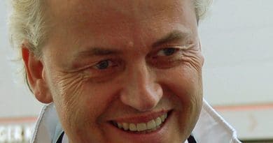 The Netherlands' Geert Wilders. Photo by Wouter Engler, Wikipedia Commons.