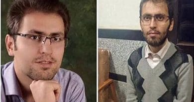 Morteza Moradpour before and after the hunger strike. Photo via Radio Zamaneh.