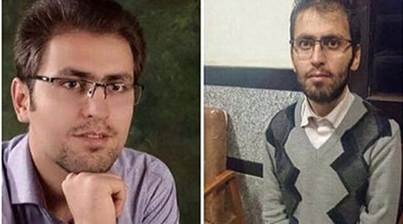 Morteza Moradpour before and after the hunger strike. Photo via Radio Zamaneh.