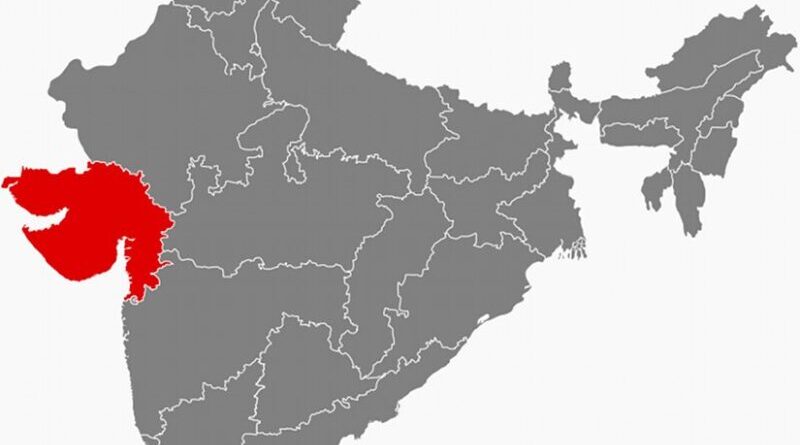 Location of Gujarat in India. Source: Wikipedia Commons.