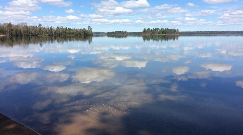 Clear lakes, like northern Wisconsin's Trout Lake, are most susceptible to becoming murkier in wet years, but limiting farming in riparian areas can help buffer them from increased runoff. Credit Adam Hinterthuer, UW-Madison Center for Limnology
