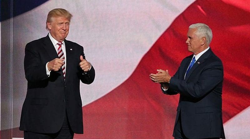 Donald Trump and Mike Pence. Photo by Ali Shaker/VOA, Wikipedia Commons.