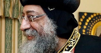 Coptic Pope Tawadros II. Photo by Dragan TATIC, Wikipedia Commons.