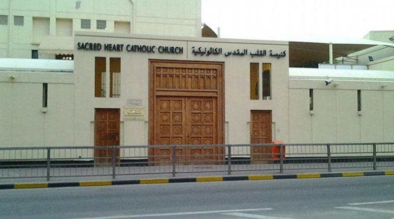 Sacred Heart Church in Manama, Bahrain. Photo by Ciacho5, Wikipedia Commons.