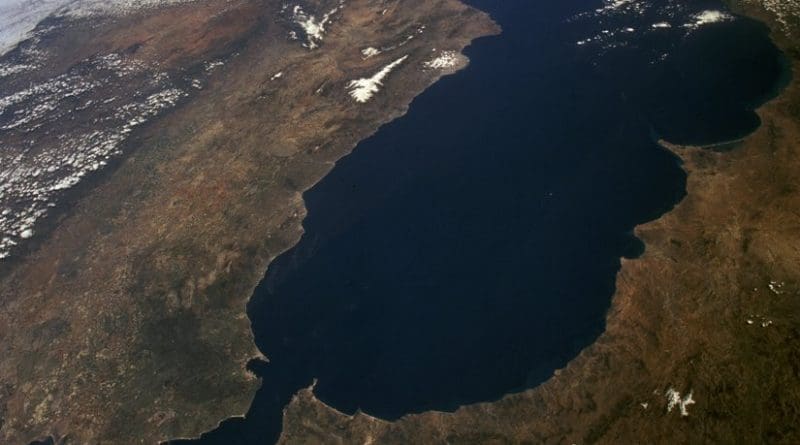 Satellite image of the Gibraltar Arc (NASA)