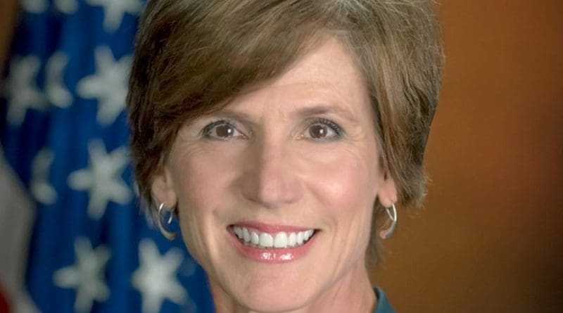 Sally Yates. Photo Credit: United States Dept. of Justice, Wikipedia Commons.