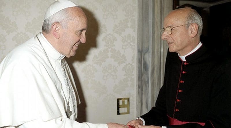 Pope Francis and Mgr Fernando Ocáriz Braña. Photo Credit: Opus Dei.