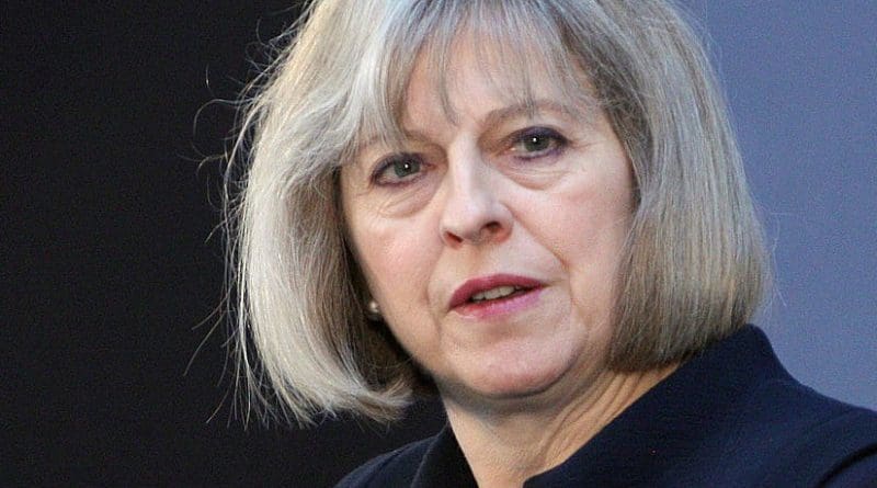 File photo of United Kingdom's Theresa May. Photo Credit: Foreign and Commonwealth Office, Wikipedia Commons.