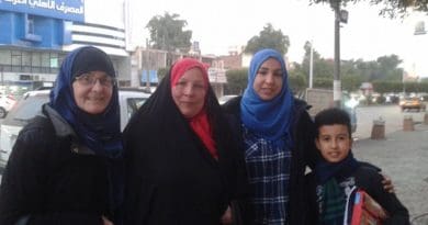 Cathy Breen with close friends in Baghdad