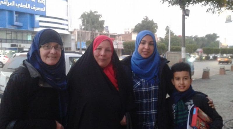 Cathy Breen with close friends in Baghdad