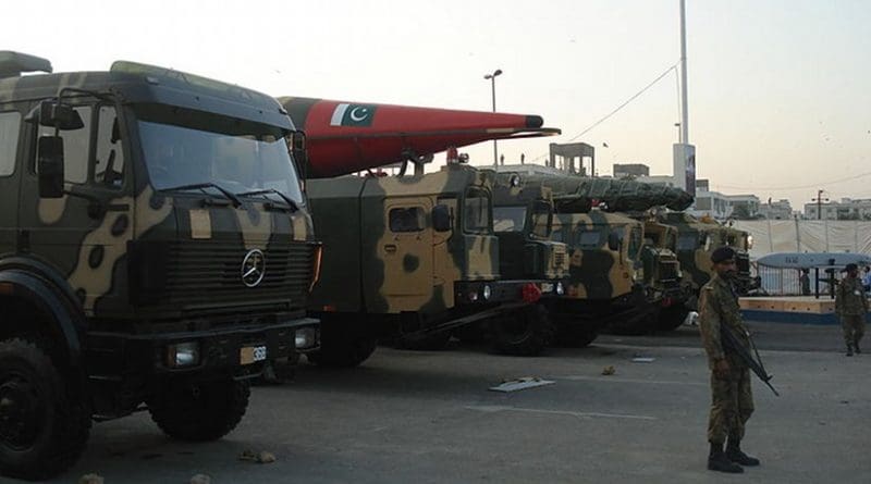 Truck-mounted Missiles on display at the IDEAS 2008 defence exhibition in Karachi, Pakistan. Photo by SyedNaqvi90, Wikipedia Commons.