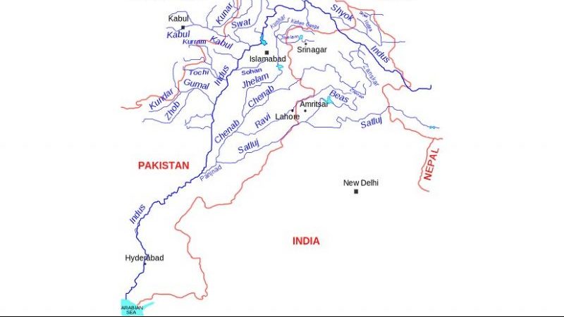 Map of the Indus River basin. Credit: Kmhkmh, Wikipedia Commons.