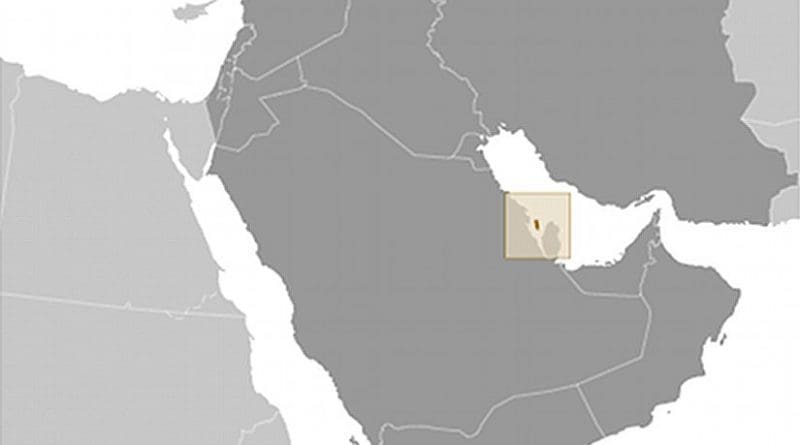 Location of Bahrain. Souce: CIA World Factbook.