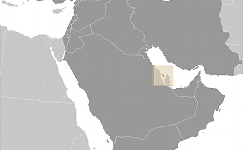 Location of Bahrain. Souce: CIA World Factbook.