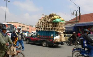 Market scene in Morocco.