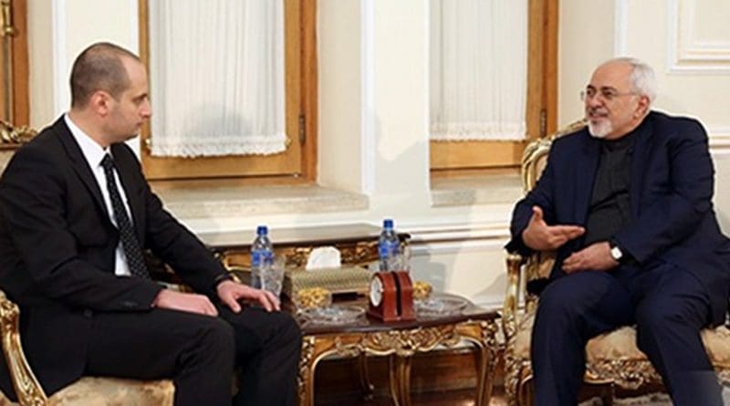 Mikheil Janelidze and Mohammad Javad Zarif, January 11, 2017. Photo: Georgian MFA