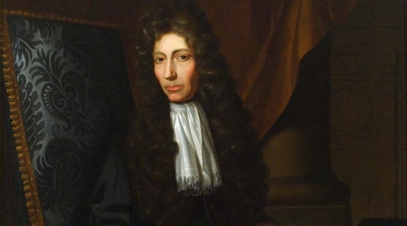 Robert Boyle. Painting by Johann Kerseboom - Chemical Heritage Foundation, Wikipedia Commons.