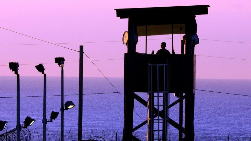 This is a guard tower at the US military prison at Guantanamo Bay, Cuba. Credit US Navy