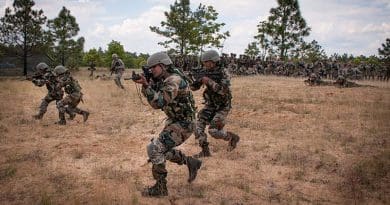 Indian Army soldiers with the 99th Mountain Brigade's 2nd Battalion, 5th Gurkha Rifles. U.S. Army photo by Sgt. Michael J. MacLeod, Wikipedia Commons.