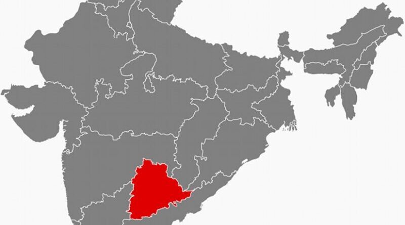 Location of Telangana in India. Source: Wikipedia Commons.