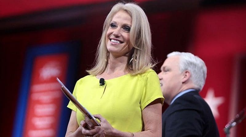 Kellyanne Conway. Photo by Gage Skidmore, Wikipedia Commons.