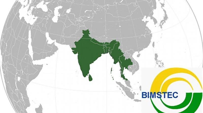 Map of countries belonging to the Bay of Bengal Initiative for Multi-Sectoral Technical and Economic Cooperation (BIMSTEC). Source: Wikipedia Commons.