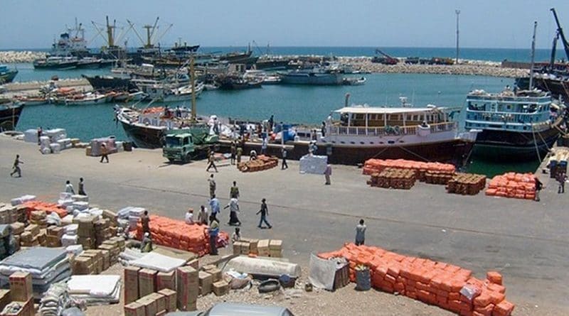 The Port of Bosaso, Somalia. Photo by Siphon, Wikipedia Commons.