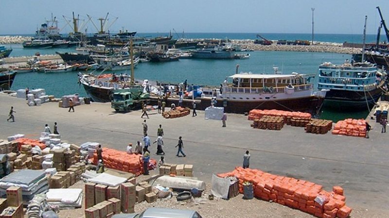 The Port of Bosaso, Somalia. Photo by Siphon, Wikipedia Commons.