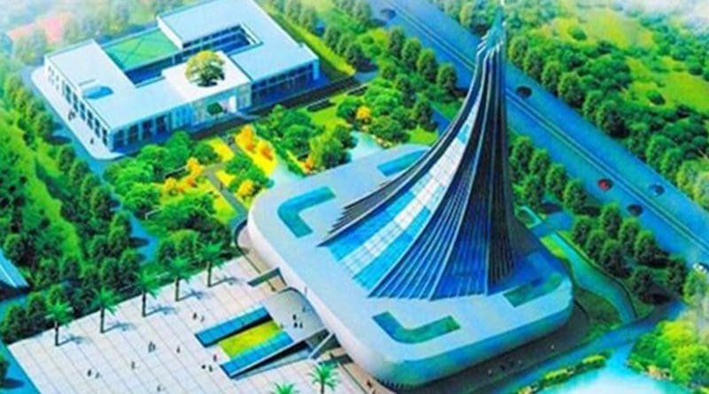 An artist's impression of the Xingsha Ecological Park in Hunan Province, with the Xingsha Church in the middle of the park. (Representational photo)
