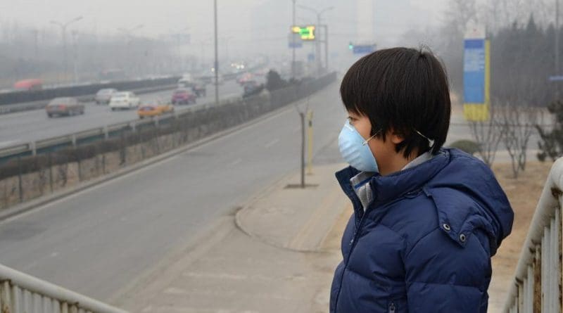 Increases in fine particulate air pollution in 272 Chinese cities linked to increased respiratory deaths. Credit ATS