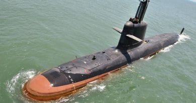 India's INS Kalvari submarine. Photo credit: Indian Navy