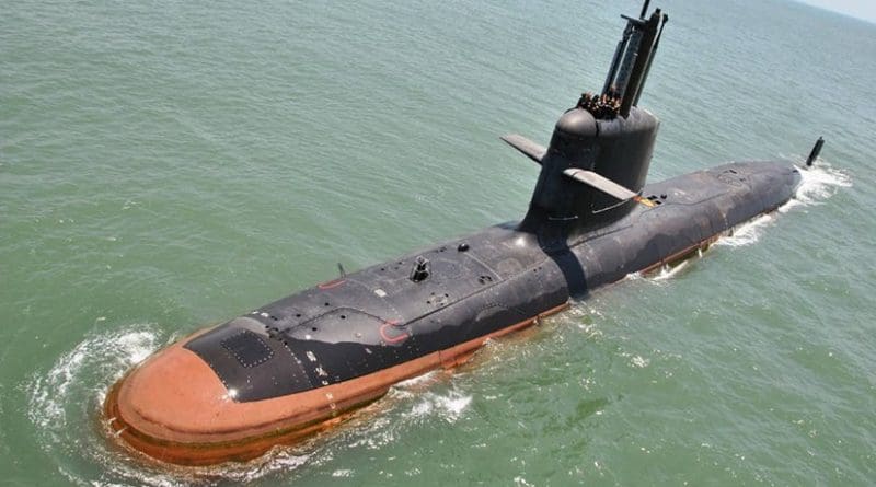 India's INS Kalvari submarine. Photo credit: Indian Navy