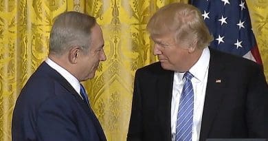 Israel PM Benjamin Netanyahu and US President Donald Trump. Credit: White House video screenshot.