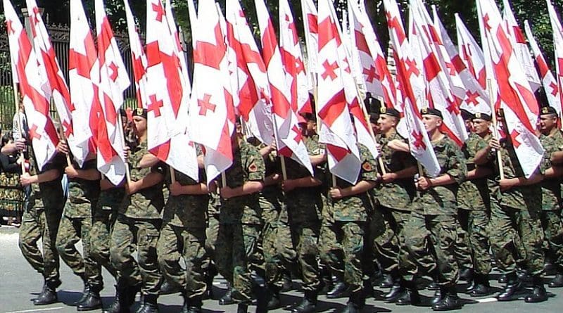Military parade in Georgia. Photo by Kober, Wikipedia Commons.