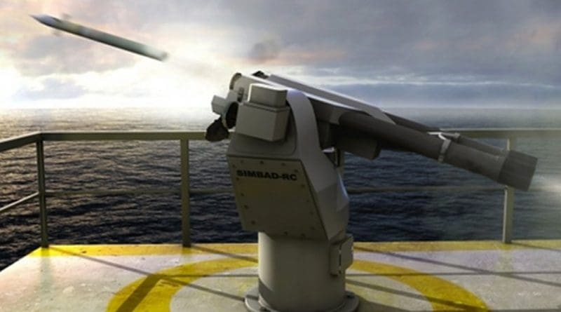The SIMBAD-RC naval surface-to-air missile, apparently recently acquired by Turkmenistan. (photo: MBDA)