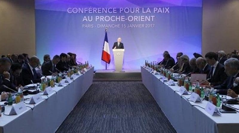 Conference for Middle East peace held in Paris, France.