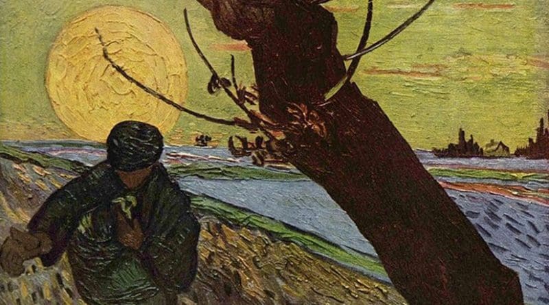 Vincent van Gogh: The Sower (after Millet), 1888. Source: Wikipedia Commons.