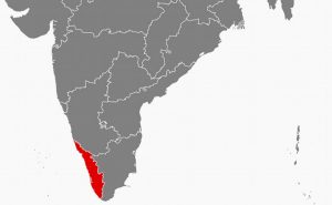 Location of Kerala in India. Source: Wikipedia Commons.