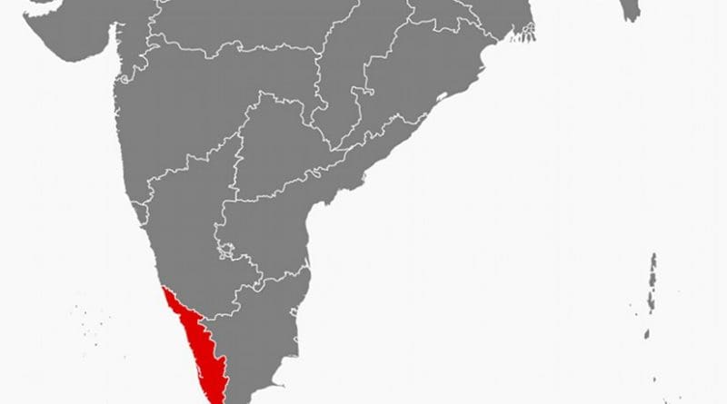 Location of Kerala in India. Source: Wikipedia Commons.